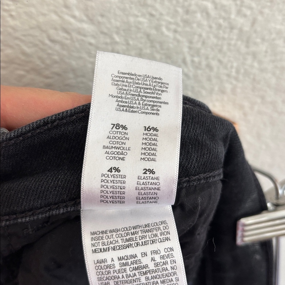 Mother Lil Hustler Roller Sneak Jeans Not Today Satan Wide Leg Denim Size 28 - Picture 10 of 16